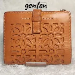 genten ゲンテン 二つ折り財布 カットワーク レザーのサムネイル