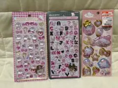 ハローキティ ボンボンドロップ シール 3点セット