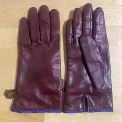 【美品】rêve garage (レヴガラージュ) レザー手袋 羊革 約22cm