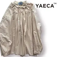 【美品】ヤエカ ギャザーブラウス ワイドシルエット アイボリーのサムネイル