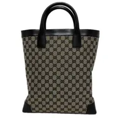 美品 GUCCI グッチ GG柄 大容量 ハンド バッグ レザー オールド