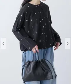 新品タグ付◉ BLACK かぐれ ツバメ刺繍ブラウス アーバンリサーチ 