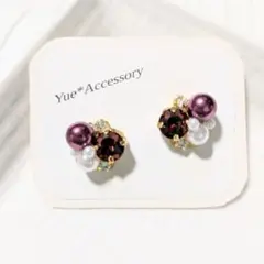 15-3　ハンドメイド☆ビジューピアス／イヤリング