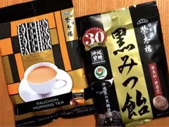 日本橋榮太樓　フォションモーニングミルクティー・黒みつ飴　キャンディ