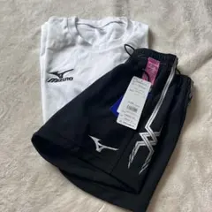 新品タグ付き⭐︎ミズノバレーボールゲームパンツL白TシャツSセット