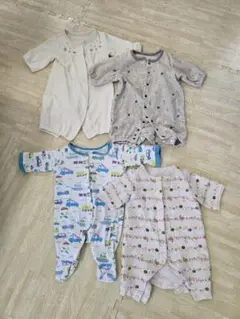 ☆※赤ちゃん・新生児用に※☆【ロンパース ４点ｓｅｔ】