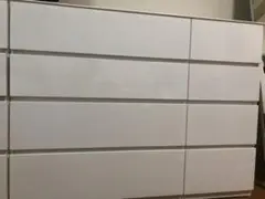 ホワイト 6段チェスト