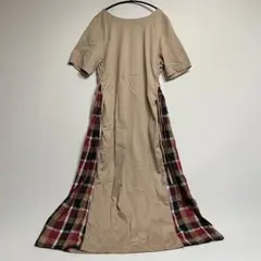 ブルーレーベル クレストブリッジ チェック ロングワンピース 38