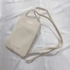 【新品未使用】JILLSTUART／スマホショルダー／アイボリー