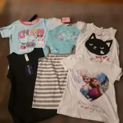 120cm 女の子用 夏物 半袖 タンクトップ まとめ売り