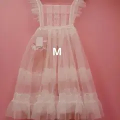 星名桜子　チュールエプロン　しまむら　オフホワイト　Mサイズ