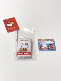 サンリオキャラクターズ じゆうちょう＆下じきセットチャーム 　キティ