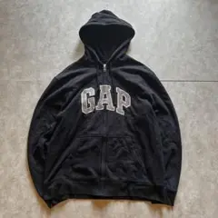 archive grunge gap parka y2k black