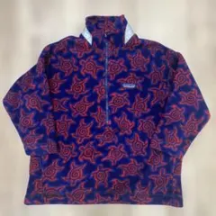 総柄 パタゴニア 極美品 Patagonia シンチラ フリース スナップT 90s USA製 patagoniaパタゴニア スウィッチバック 総柄 シンチラ