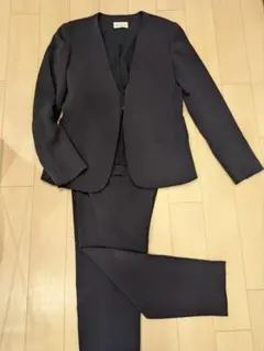 PLST プラステ パンツスーツ ノーカラー ブラック 上下M ストレッチ 黒 2026年最新】PLST レディース ビジネス パンツスーツ上下の人気