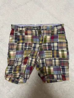ポロラルフローレン　古着　チェック　ハーフパンツ