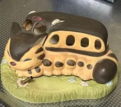 ジブリ となりのトトロ ネコバス プランター インテリア 陶器 置き物