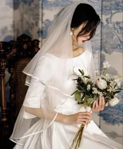 二重ウェディングベール