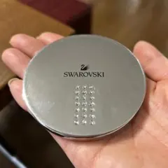 SWAROVSKI コンパクトミラー クリスタル 手鏡 ギフトにも 箱付き