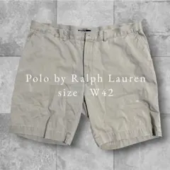【PolobyRalphLauren】チノショーツベージュW42ラルフローレン夏