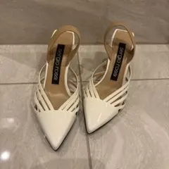 sergio rossi ホワイト ストラップサンダル　36.5