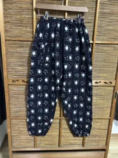 綿　絣のリメイクもんぺ