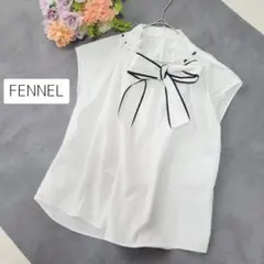 新品 タグ付き FENNEL ギャザーネックリボンブラウス シャツ - メルカリ