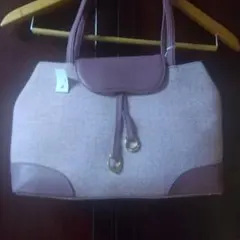 marie claire トートバッグ パープル ヘリンボーンのサムネイル