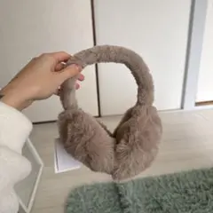 GRL ファー耳あて ベージュ