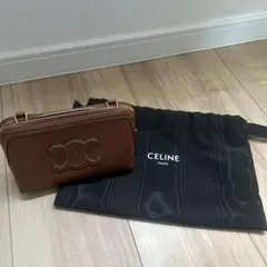 【正規品】CELINE チェーン付きクラッチ/トリオンフキャンバス