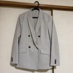 PLST【美品】ダブルブレストテーラードジャケット　ベージュ