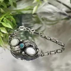 Navajo Guy Hoskie ナバホ族 シルバー ブレスレット ターコイズ
