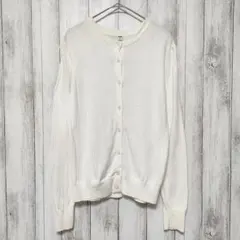 ユニクロ UNIQLO　(M)　UVカット クルーネックカーディガン