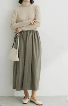 SUGAR SPOON ロングワンピース ベージュ・カーキ