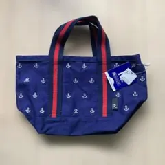 【新品、未使用】ROOTOTE ネイビー アンカー柄 トートバッグ