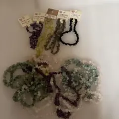 天然石ビーズ 6本セット　他