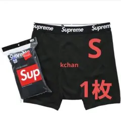 025　新品未使用　Supreme ボクサーパンツ　S　黒　1枚　パンツ