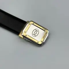 90s OLD Cartier カルティエ ベルト 本革 レザー グリーン 金 90s OLD Cartier カルティエ ベルト 本革 レザー グリーン 金