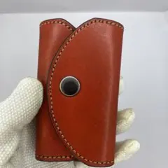 ハンドメイド　本革キーケース