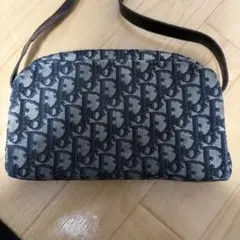 Dior ショルダーバッグ ネイビー/グレー ロゴ