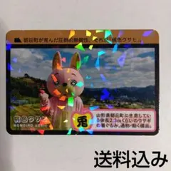 桃色ウサヒ カード 山形県朝日町