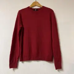 UNIQLO 24AW カシミヤクルーネックセーター 251-469479 赤