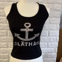【美品】CLATHAS スパンコール アンカー タンクトップのサムネイル