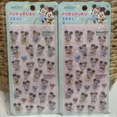 ディズニーぷくぷくシール2枚セット