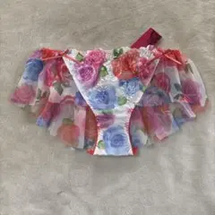 花柄レースフリルショーツ Mサイズ