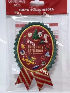 ワッペンバッジ クリスマス 2025 ディズニー リゾート限定