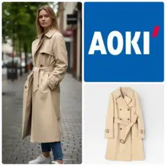 専用★AOKI×CanCamコラボトレンチコート 3L 2XL ベージュダブル
