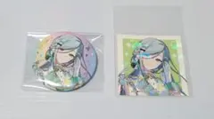 プロセカ　日野森雫　缶バッジ&ステッカー　2点セット