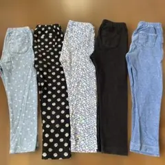 UNIQLO キッズ レギンス 100サイズ 5点セット