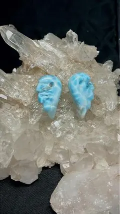 ②ラリマー羽ちゃん パワーストーン アクセサリー